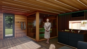 Saunahaus mit Sauna und Ruheraum Baden-Württemberg