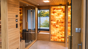 Wellnessbereich mit Salzwand