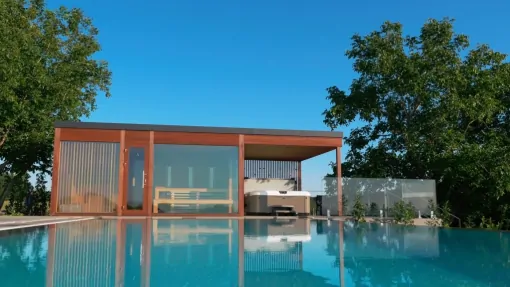 Außen-Sauna-Wellnesshaus Außen-Sauna-Wellnesshaus
