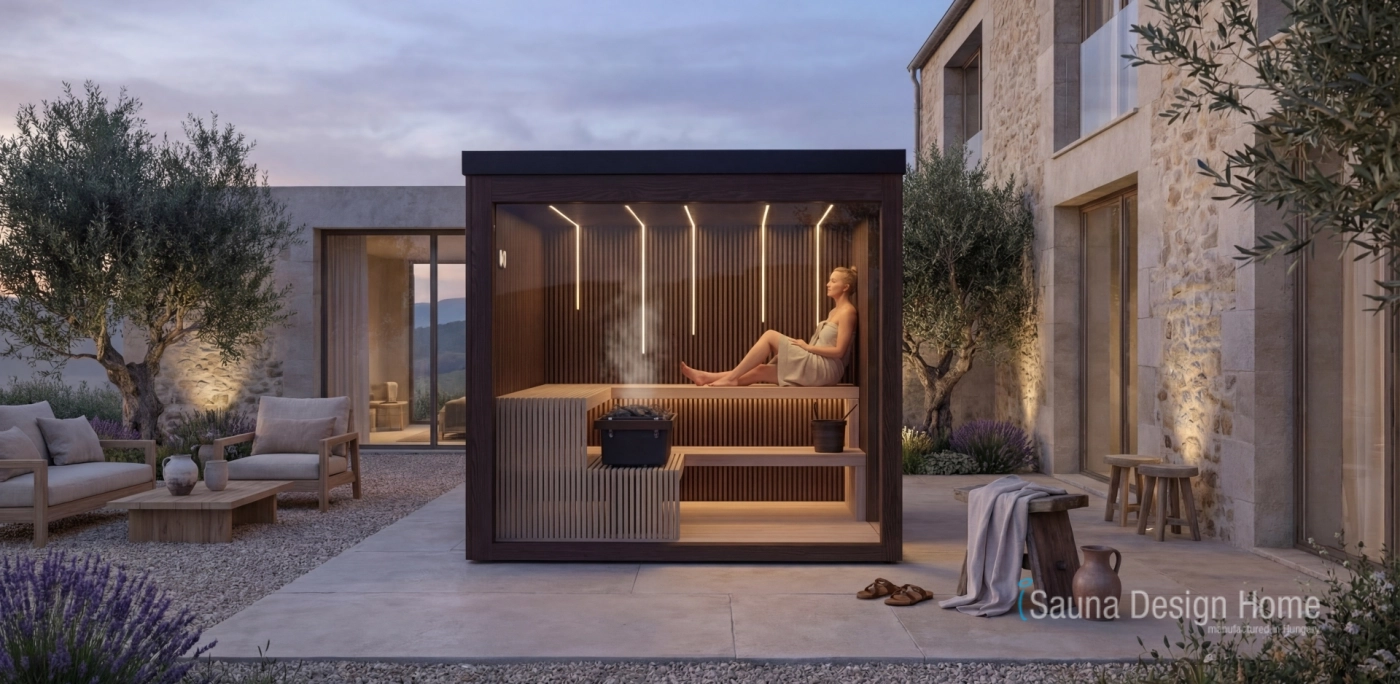 designer garten sauna