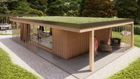 Sauna mit Gründach Bayern