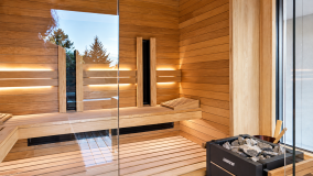Finnische Sauna mit Infrarot