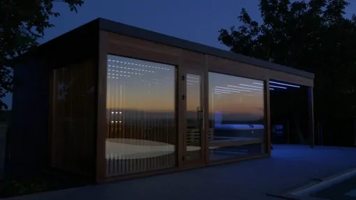 Außen-Wellness-Saunahaus Außen-Wellness-Saunahaus