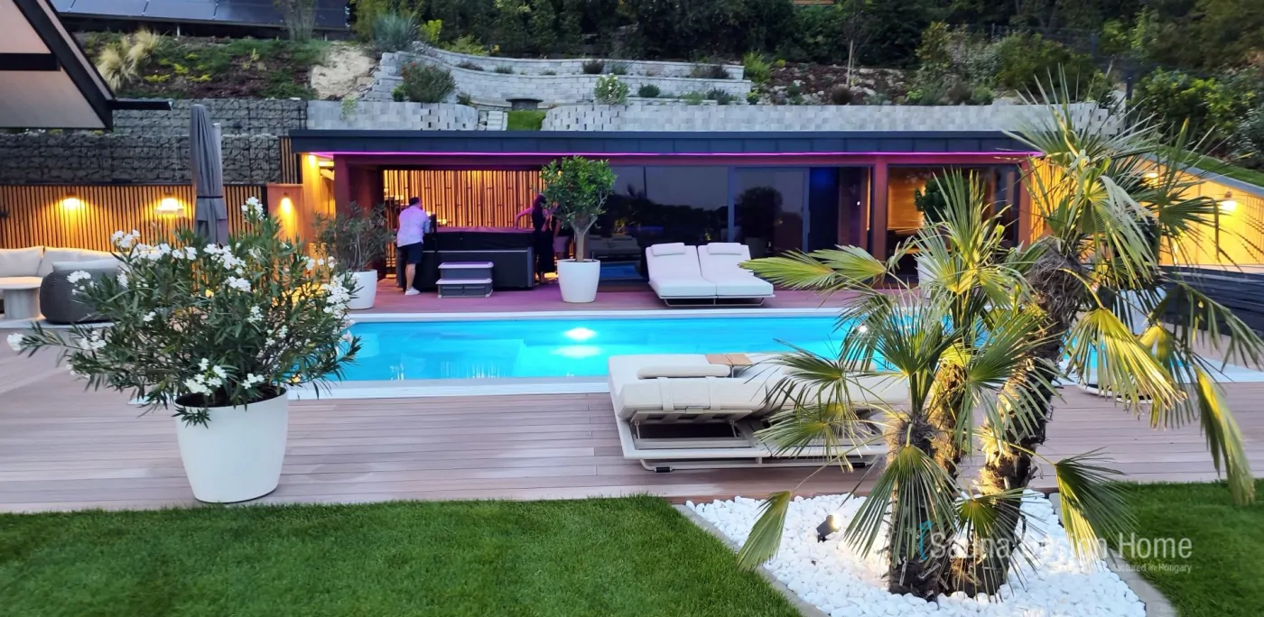 Gartensauna am Pool