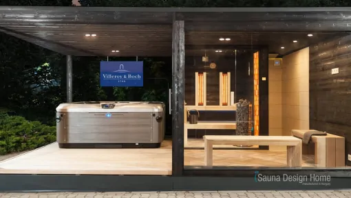 Sauna whirlpool kombination