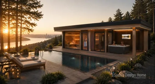 Luxuriöses Wellnesshaus am Balaton | Individuelle Sky Residence™ Sauna und Lebensraum Luxuriöses Wellnesshaus am Balaton | Individuelle Sky Residence™ Sauna und Lebensraum