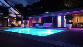Wellnessbereich am Abend