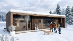 Ganzjährig nutzbarer Wellness Rückzugsort im Winter