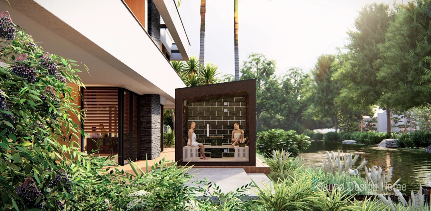 Außen Saunahaus Planung Regensburg