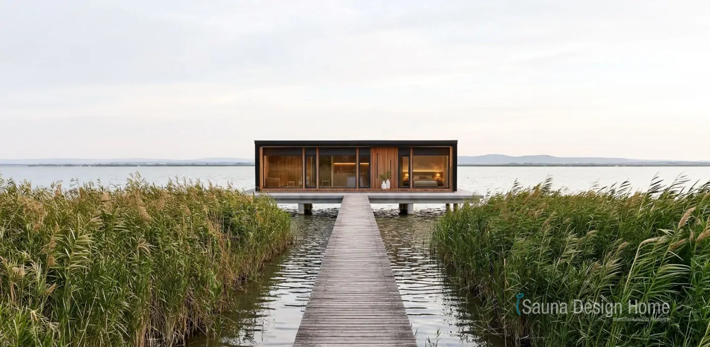 Modernes Tiny House am Wasser