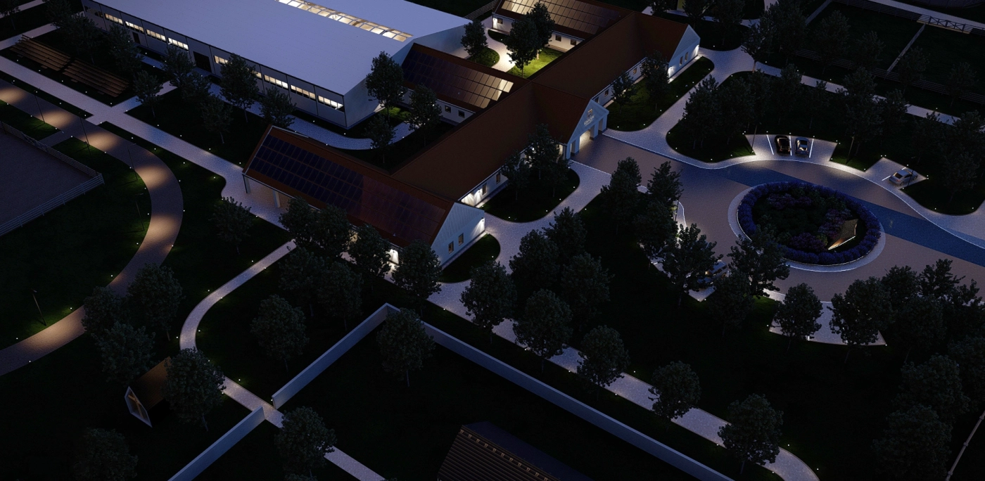 großvolumiges Reitanlagenprojekt