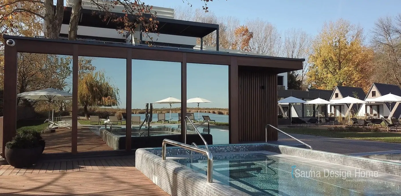 Außen Wellness Saunahaus Stuttgart