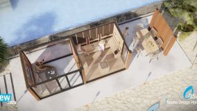 Saunahaus Oasis - Grundriss und 