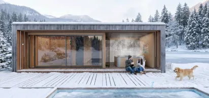 Außensauna, Wellnesshaus, Mini-Ferienhaus in individuellen Größen