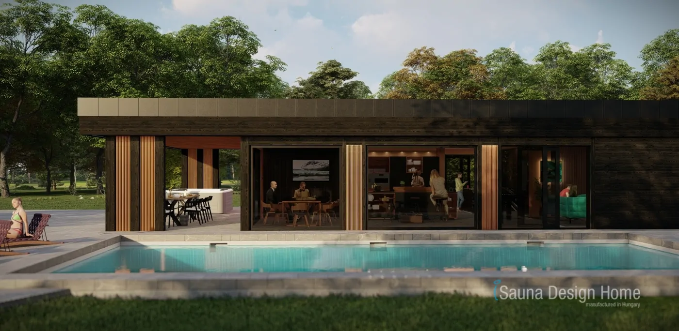 Premium Wellness Saunahaus, Wellness Wohnhaus